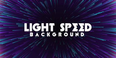 Abstract light speed background clipart