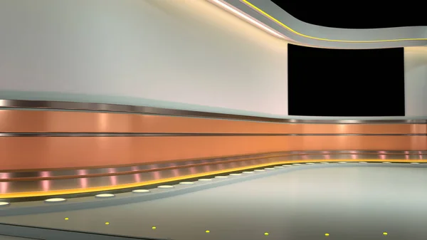 TV Virtual Studio background 3d rendering