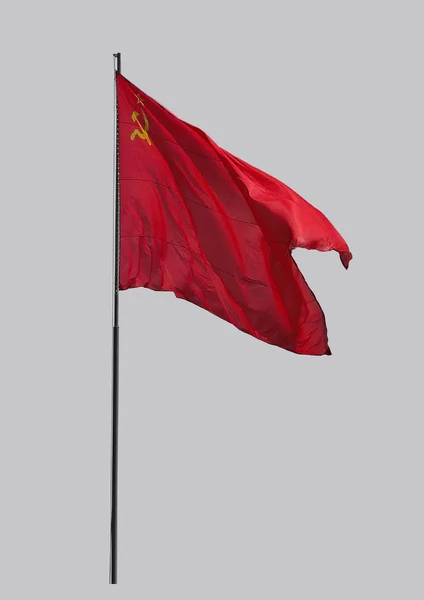 Red Developing Flag Ussr State — Stock Photo, Image