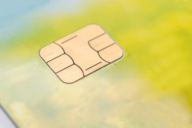 çip kredi kartı yakın çekim, arka plan