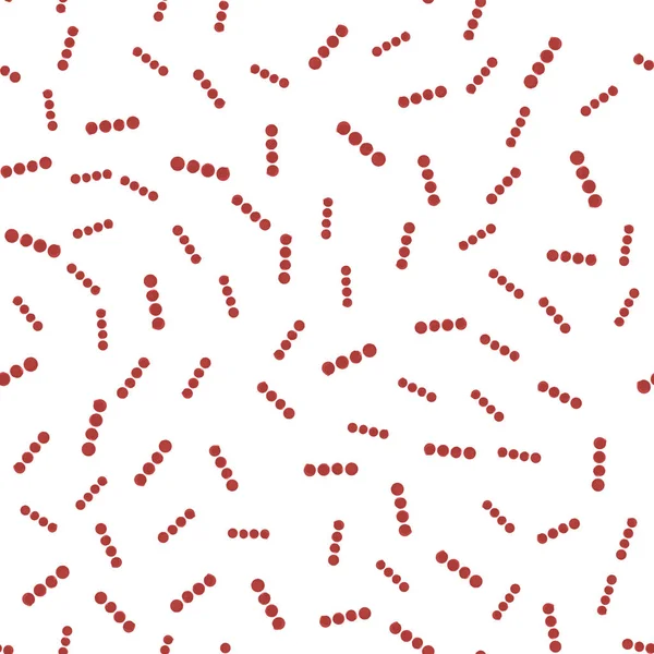 Patrón Abstracto Puntos Línea Roja Para Diseño Vector — Vector de stock