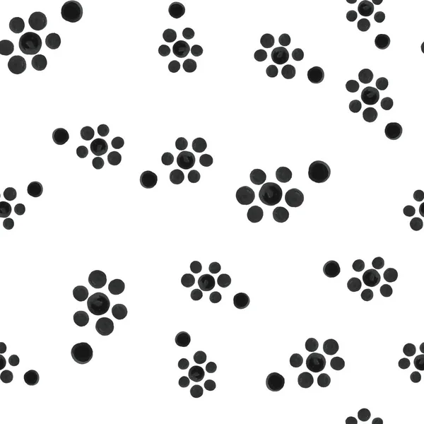 Motif Fleurs Noires Pour Votre Design Vecteur — Image vectorielle