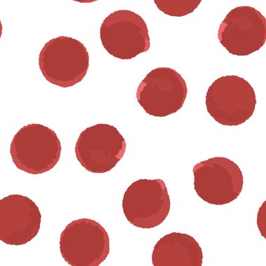 Desen sorunsuz boyama, kırmızı polka. Tasarımlarınız için. Vektör.