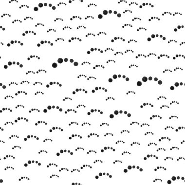 Dikişsiz desen siyah noktalar. Tasarımlarınız için. Vektör.