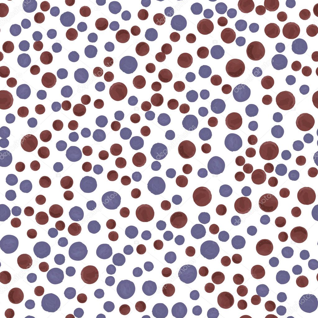 Endless pattern in Polka-Dot. Perfect for your design, textile,  pattern fills, posters, cards, web page background etc. Pattern under the mask. Vector.