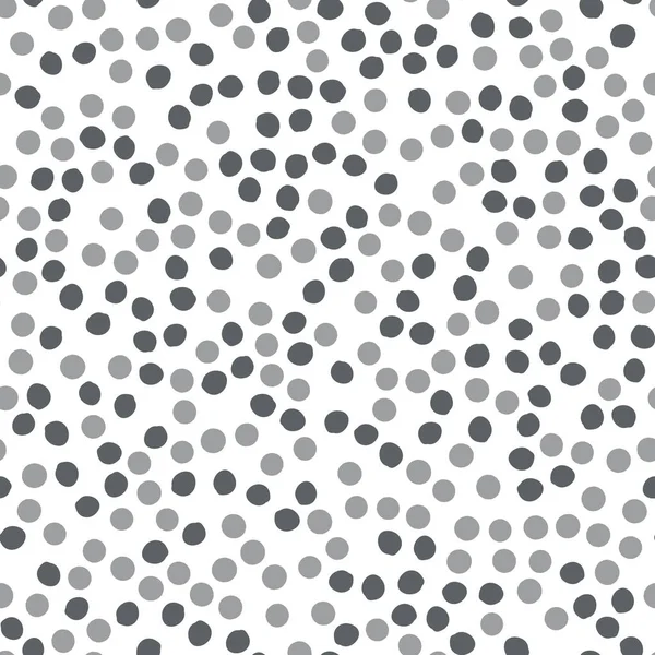 Small Polka Dot Seamless Pattern Dark Grayish Blue Very Dark — Stock Vector