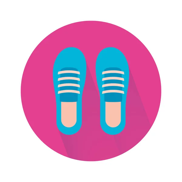 Ikon Sepatu Kebugaran Untuk Berlari Olahraga Yoga Dan Pelatihan Vektor - Stok Vektor