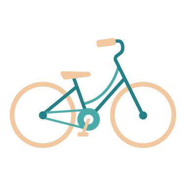 Bisiklet Günü - düz tarzda sevimli bisiklet
