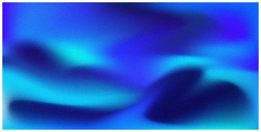 Soyut arkaplan taneli dokusu. Duvar kağıdı. Mavi gradyan karışık yatay arkaplan.