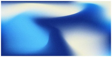 Soyut arkaplan taneli dokusu. Duvar kağıtları. Mavi gradyan karışık yatay arkaplan.