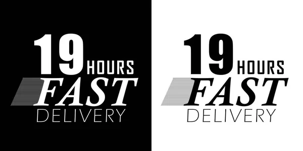 Fast delivery in 19 hours. Express delivery, fast and urgent shipping