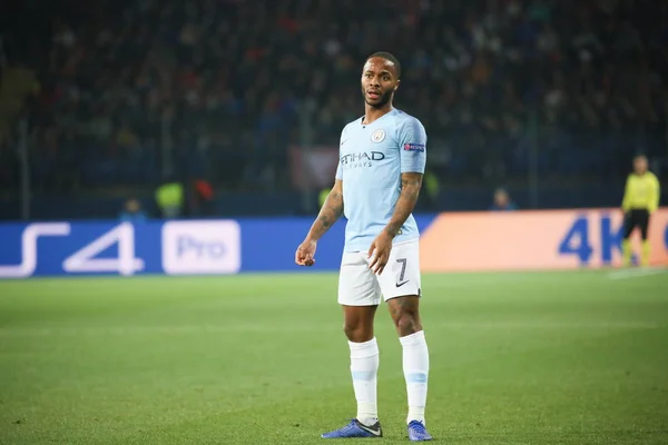 Charkiv Ukraina Okt 2018 Raheem Shaquille Sterling Manchester City Uefa — Stockfoto