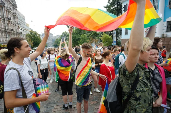 People Attend Equality March Organized Lgbt Community — Stock Photo, Image