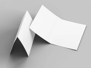 Açık davetiye kartı mockup - 3d illüstrasyon