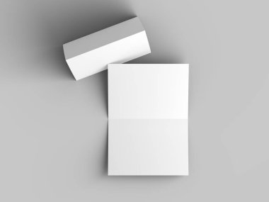 Açık davetiye kartı mockup - 3d illüstrasyon