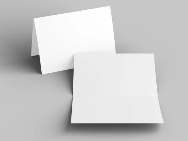 Açık davetiye kartı mockup - 3d illüstrasyon