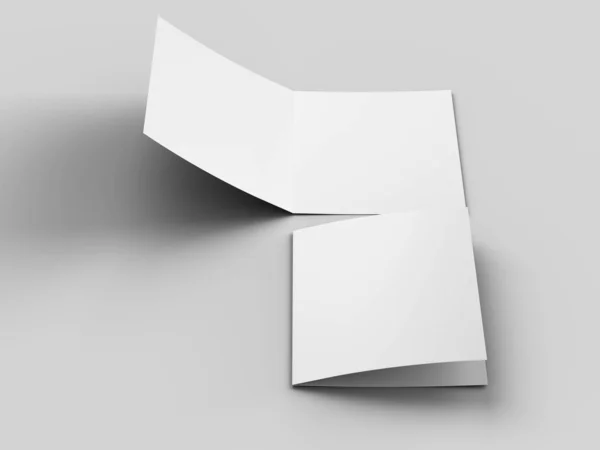 Açık davetiye kartı mockup - 3d illüstrasyon