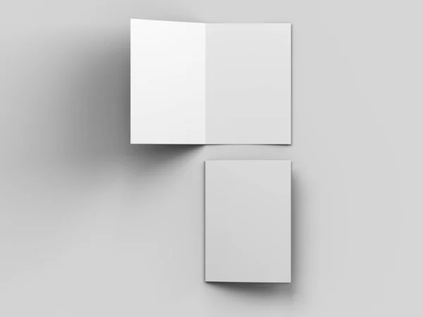 Açık davetiye kartı mockup - 3d illüstrasyon