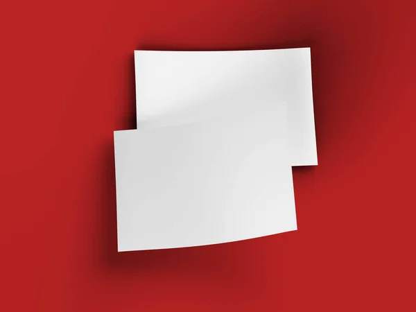 Empty paper sheet in A4 format - 3d illustration