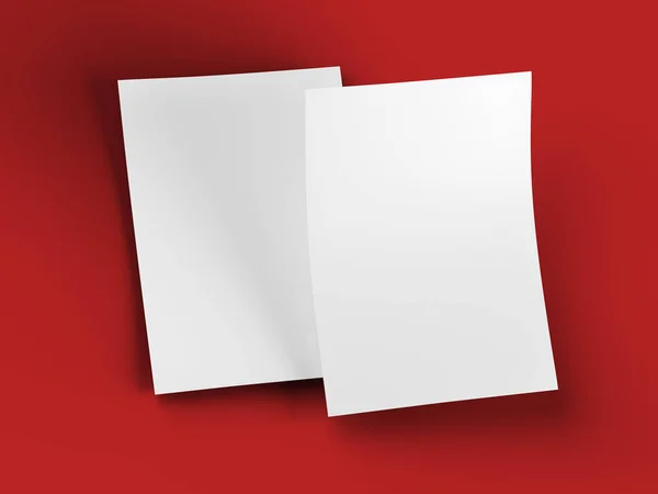 Empty paper sheet in A4 format - 3d illustration