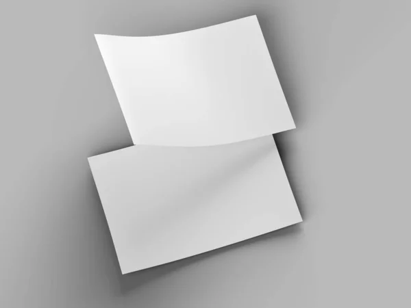Prázdný List Papíru Formátu Ilustrace — Stock fotografie