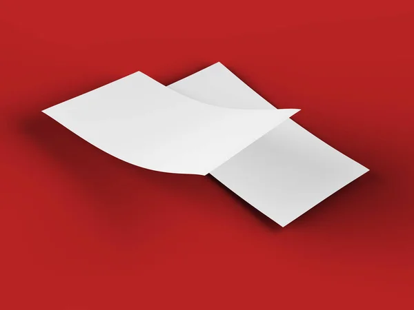 Empty Paper Sheet Format Illustration — Stock Photo, Image