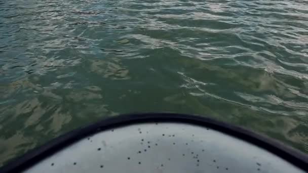 Barca Vela Lungo Lago Barca Vacanza Turismo Tempo Libero Concetto — Video Stock