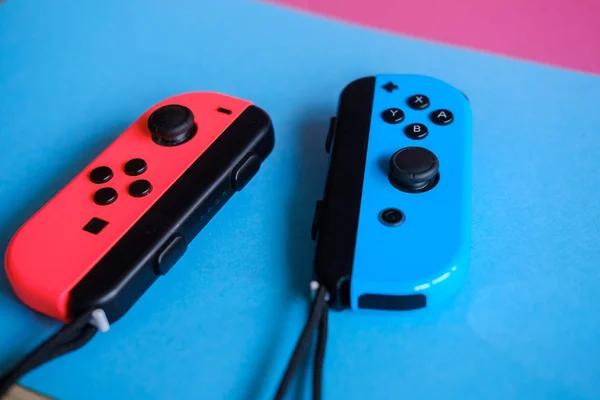 Anapa Russian Federation March 2019 Joy Con Controllers Console Nintendo — Stock Photo, Image