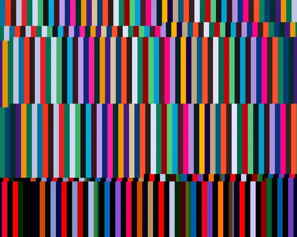 Glitch Fondo Colorido Abstracto Patrón Rayas Verticales Naranja Rosa Azul — Foto de Stock