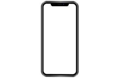 web tasarım Boş Beyaz Ekran ile sdsmart telefon. Illüstrasyon