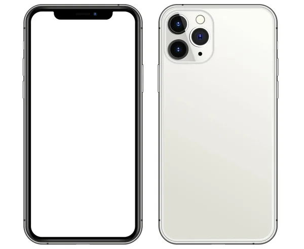 Anapa Federação Russa Setembro 2019 New Silver Iphone Pro Apple — Fotografia de Stock