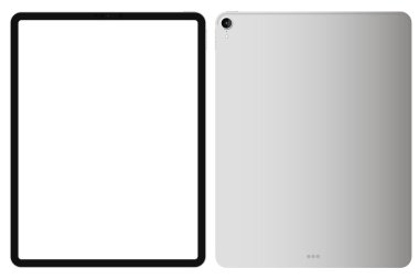 Anapa, Rusya Federasyonu - 16 Ekim 2019: illüstrasyon ipad Pro 2018 12,9 