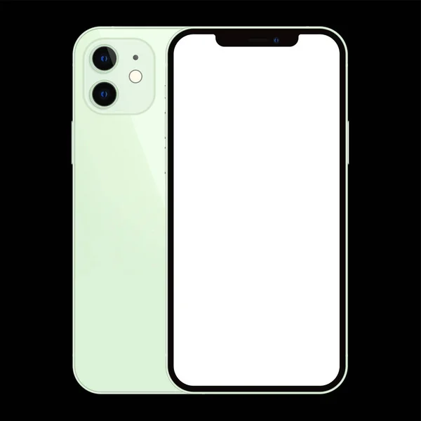 Anapa Federação Russa Outubro 2020 New Green Color Iphone Frente — Fotografia de Stock
