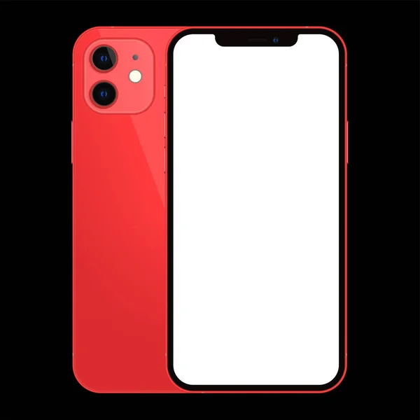 Anapa Federação Russa Outubro 2020 New Red Color Iphone Frente — Fotografia de Stock