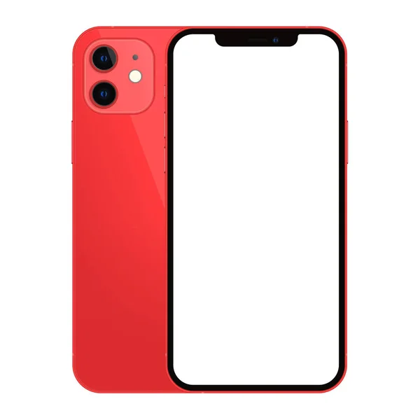 Anapa Federação Russa Outubro 2020 New Red Color Iphone Frente — Fotografia de Stock