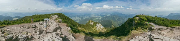 Mountain panorama. Choc Mountains are a range of mountains in north-central Slovakia, a portion of the Fatra-Tatra Area of the Inner Western Carpathians. The range is 24 kilometers long and on average only 4 kilometers wide. Highest peak is Velky Cho