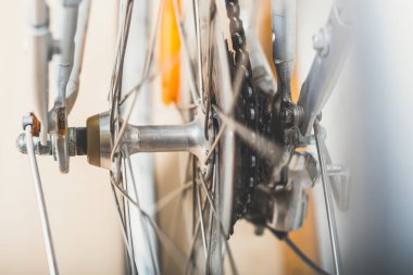 Kaunas, Litvanya - 19 Haziran 2018: Closeup görüntülemek eski okul Kettler Alu-Rad Beta-S Bisiklet.