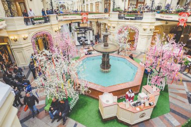 Moskova, Rusya - 10 Mayıs 2017: İç sakız mağazanın.