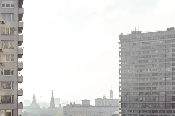 Centro Ciudad Por Mañana Temprano Amanecer Primavera Moscú Capital Ciudad —  Fotos de Stock