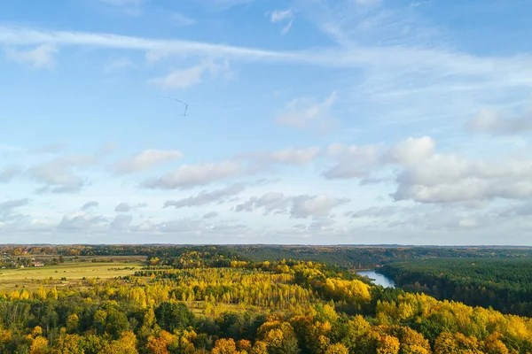 Vista Aérea Los Drones Del Parque Regional Neris Parque Cubre — Foto de Stock