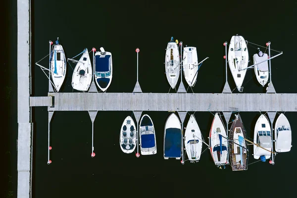 Porto Turistico Kaunas Lituania Vista Aerea Drone — Foto Stock