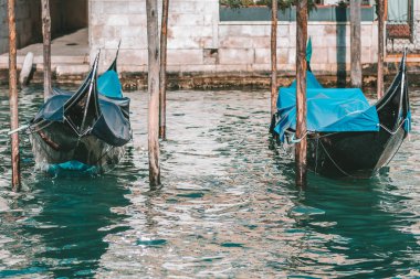 Park halindeki gondol Venedik, İtalya