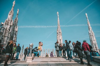 Milano Katedrali'ne (Duomo di Milano), Lombardiya, İtalya