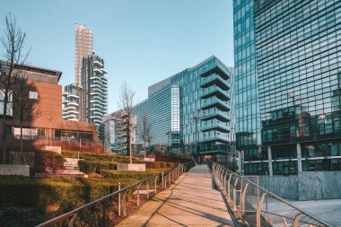 Milan şehir modern mimari yapılar