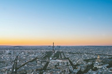 Paris, Akşam Eyfel kulesi, Fransa, Avrupa
