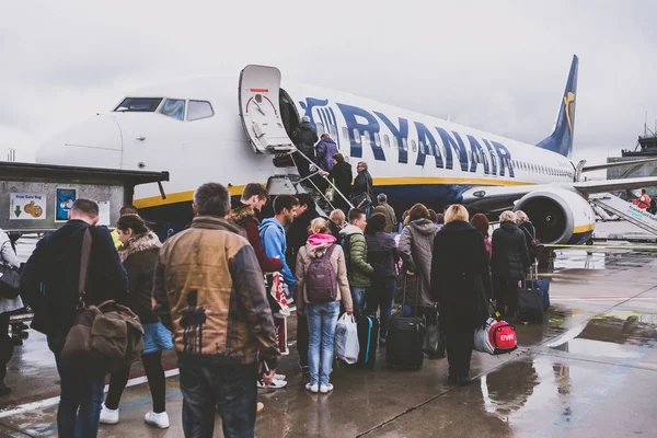 ライアンエアー航空機、フランクフルト、ドイツ — ストック写真