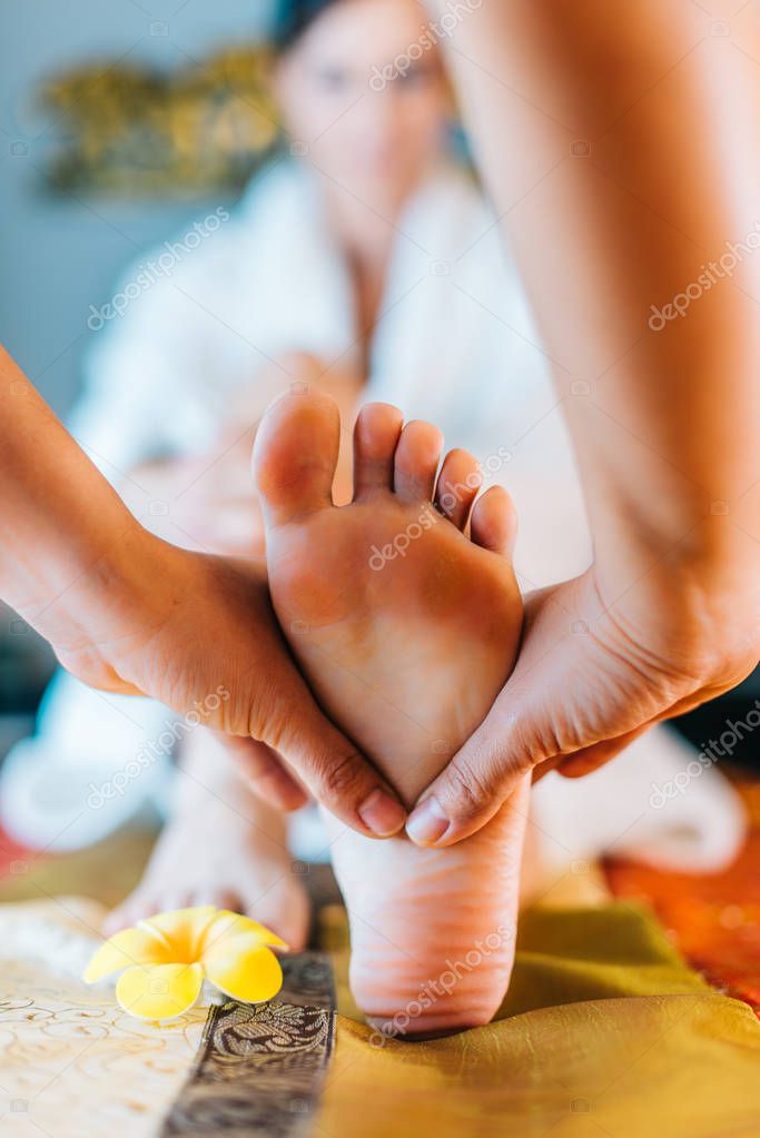 Girl feet thai
