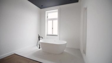 şık modern beyaz banyo görüntüleri