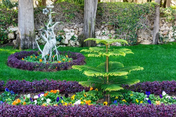 Haifa Israel Março 2018 Terraços Parque Bahai Gren Tempo Primavera — Fotografia de Stock