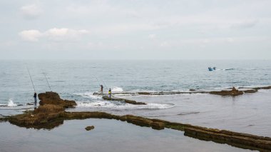 Akdeniz'in deniz manzarası arka plan mavi su.